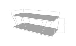 Hanah Home Soporte de TV Industrial en Color Pino